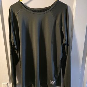 PINK Dark Green Long Sleeve Shirt